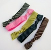 5 Hair Ties, Preppy Polka Dot By Lucky Girl Hair Ties Brand