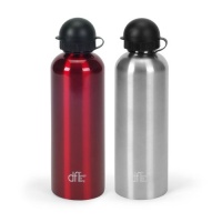 Design For Living 25-Ounce Stainless Steel Water Bottle, Red, Set of 2