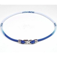 Phiten D11 X50 Blue & White Baseball Necklace Phiten D11 X50 Blue & White Baseball Necklace