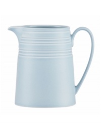 Elegance comes easy with the Fair Harbor creamer. Durable stoneware in a cool sky hue is half glazed, half matte and totally timeless. Elegance comes easy with the Fair Harbor creamer. Durable stoneware in a cool sky hue is half glazed, half matte and totally timeless.