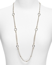 Add a chic accent to your look with this multi-chain necklace with shining stations from Lauren Ralph Lauren. Add a chic accent to your look with this multi-chain necklace with shining stations from Lauren Ralph Lauren.