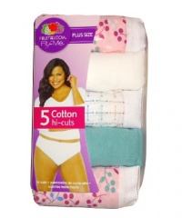 Fruit Of The Loom Womens 5 Pack Fit for Me Cotton Hi Cut Brief Fruit Of The Loom Womens 5 Pack Fit for Me Cotton Hi Cut Brief