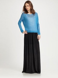 Fluid, cotton-rich maxi skirt has a comfortable elastic waistband and slightly pleated silhouette. Elastic waistbandAbout 40 from natural waist52% cotton/48% polyesterDry cleanImportedModel shown is 5'10 (177cm) wearing US size Small. Fluid, cotton-rich maxi skirt has a comfortable elastic waistband and slightly pleated silhouette. Elastic waistbandAbout 40 from natural waist52% cotton/48% polyesterDry cleanImportedModel shown is 5'10 (177cm) wearing US size Small.