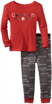 Calvin Klein Boys 2-7 Ck Bot Logo 2 Piece Sleep Set Calvin Klein Boys 2-7 Ck Bot Logo 2 Piece Sleep Set