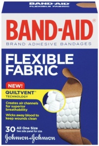 Band-Aid Brand Adhesive Bandages, Flexible Fabric, 30 Count (Pack of 2) Band-Aid Brand Adhesive Bandages, Flexible Fabric, 30 Count (Pack of 2)