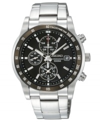 For the determined man, this classic chronograph timepiece watch works with extreme precision. For the determined man, this classic chronograph timepiece watch works with extreme precision.