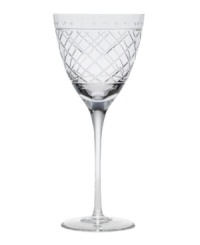 An intricate bias check pattern on crystal adds sparkling sophistication to an elegant evening. (Clearance) An intricate bias check pattern on crystal adds sparkling sophistication to an elegant evening. (Clearance)