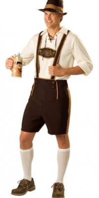 In Character Costumes, Men's Bavarian Guy Costume with Pullover Shirt