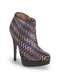 THE LOOKMulticolor wave patterned fabric upperSide zipperLeather trimmed backstayPadded insoleLeather-covered heel, 5 (125mm)Leather-covered platform, 1 (25mm)Compares to a 4 heel (100mm)THE MATERIALSignature bold patterned fabric upperLeather liningLeather soleORIGINMade in Italy THE LOOKMulticolor wave patterned fabric upperSide zipperLeather trimmed backstayPadded insoleLeather-covered heel, 5 (125mm)Leather-covered platform, 1 (25mm)Compares to a 4 heel (100mm)THE MATERIALSignature bold patterned fabric upperLeather liningLeather soleORIGINMade in Italy