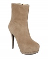 Small studs give the platform and heel of GUESS' Pilana booties just the right amount of decoration and shine.