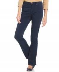These classic Jones New York Signature pants are wardrobe essentials that span seasons. Tuck a tee in for summer, or transition them to fall with a nubby sweater. These classic Jones New York Signature pants are wardrobe essentials that span seasons. Tuck a tee in for summer, or transition them to fall with a nubby sweater.