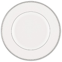 Encircled by scallops and cascading platinum dots, Dentelle brings to mind the exquisitely finished hems of Moniques couture bridal gowns. An accent plate with a full border in soft pearlescent gray casts a subtle shimmer. The refined border design, together with its modern color palette and finish, make this pattern as versatile as it is beautiful. Encircled by scallops and cascading platinum dots, Dentelle brings to mind the exquisitely finished hems of Moniques couture bridal gowns. An accent plate with a full border in soft pearlescent gray casts a subtle shimmer. The refined border design, together with its modern color palette and finish, make this pattern as versatile as it is beautiful.