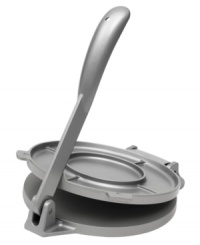 A special treat for taco night -- prepare your own authentic tortillas with this cast iron press! Its heavy build adds stability for easy operation, while the unique design lets you customize the thickness of every tortilla you press. A special treat for taco night -- prepare your own authentic tortillas with this cast iron press! Its heavy build adds stability for easy operation, while the unique design lets you customize the thickness of every tortilla you press.