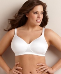 Your smoothing, shaping and supportive secret. Wireless, full-figure bra by Playtex. Style #4738