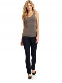 THE LOOKFeatures slimming Happy Technology for pain-free shapingScoopneckTHE FITAbout 22 from shoulder to hemTHE MATERIALOutside body: 94% rayon/6% elastaneInner body: 82% polyester/18% elastaneCARE & ORIGINMachine washImportedModel shown is 5'10 (177cm) wearing US size Small. FIT RECOMMENDATION: Order one size down as this style runs large. THE LOOKFeatures slimming Happy Technology for pain-free shapingScoopneckTHE FITAbout 22 from shoulder to hemTHE MATERIALOutside body: 94% rayon/6% elastaneInner body: 82% polyester/18% elastaneCARE & ORIGINMachine washImportedModel shown is 5'10 (177cm) wearing US size Small. FIT RECOMMENDATION: Order one size down as this style runs large.
