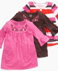 Pretty pleats. This tunic from Carter's is pretty to perfection, whether she love stripes or floral patterns. Pretty pleats. This tunic from Carter's is pretty to perfection, whether she love stripes or floral patterns.