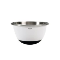 OXO Good Grips 1-1/2-Quart White Stainless Steel Mixing Bowl OXO Good Grips 1-1/2-Quart White Stainless Steel Mixing Bowl