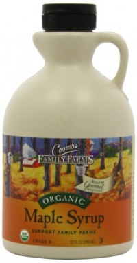 Coombs Family Farms 100% Pure Organic Maple Syrup, Grade B, 32-Ounce