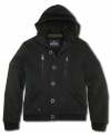 Layer up in on-trend style with this zip up fleece hoodie from Buffalo David Bitton.