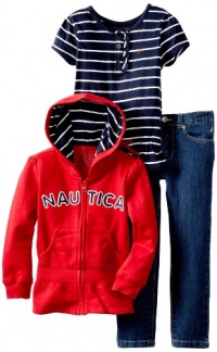 Nautica Sportswear Kids Girls 2-6X Striped 3-Piece Set Nautica Sportswear Kids Girls 2-6X Striped 3-Piece Set