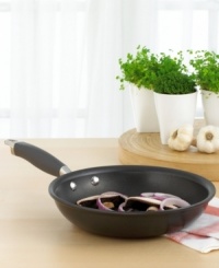 The cookware preferred by professional chefs. Heavy gauge, hard-anodized aluminum exterior heats evenly without hot spots. Interior is coated with DuPont Autograph® advanced nonstick - an exclusive technology that has been restaurant tested for superior durability. Manufacturer's lifetime limited warranty. The cookware preferred by professional chefs. Heavy gauge, hard-anodized aluminum exterior heats evenly without hot spots. Interior is coated with DuPont Autograph® advanced nonstick - an exclusive technology that has been restaurant tested for superior durability. Manufacturer's lifetime limited warranty.