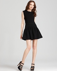 Cap sleeves add femininity to this Rebecca Taylor dress flaunting the must-have pleated skirt of the season--it's can't-live-without! Demure for the workday, it moves seamlessly into evenings when you add towering stilettos and a daring attitude. Cap sleeves add femininity to this Rebecca Taylor dress flaunting the must-have pleated skirt of the season--it's can't-live-without! Demure for the workday, it moves seamlessly into evenings when you add towering stilettos and a daring attitude.