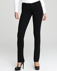 Master a minimalist look in these Alice + Olivia straight leg pants for day-to-night sleek. Master a minimalist look in these Alice + Olivia straight leg pants for day-to-night sleek.