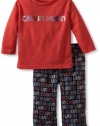 Calvin Klein Boys Infant Car Set, Red, 18 months