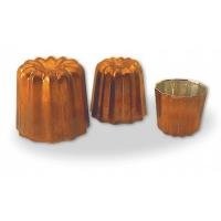 Matfer 2 Inch x 2 Inch Cannele Copper Tin Lined Mold Matfer 2 Inch x 2 Inch Cannele Copper Tin Lined Mold