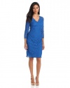 Adrianna Papell Women's Scallop Edge Dress