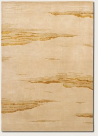 Couristan 1424/2020 RYTHMIA Dusk 42-Inch by 66-Inch Wool Area Rug, Beige/Wheatfield