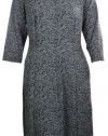 Long Sleeve Textured Flare Dress