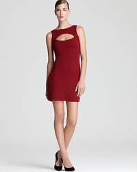 A front cutout lends a provocative look to a fitted bodycon dress from Susana Monaco. A front cutout lends a provocative look to a fitted bodycon dress from Susana Monaco.
