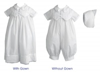 Lauren Madison baby boy Christening Baptism Special occasion Infant Convertible Full Length Gown Set, White, 0-3 Months Lauren Madison baby boy Christening Baptism Special occasion Infant Convertible Full Length Gown Set, White, 0-3 Months