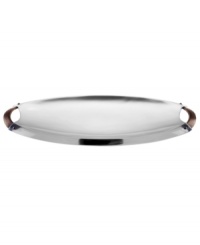 Polished aluminum alone makes Rivet serveware a standout, but with contrasting bronze handles and a sleek yet generously proportioned silhouette, this Dansk oval server embodies modern sophistication. (Clearance) Polished aluminum alone makes Rivet serveware a standout, but with contrasting bronze handles and a sleek yet generously proportioned silhouette, this Dansk oval server embodies modern sophistication. (Clearance)