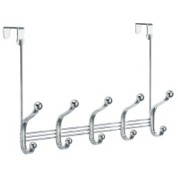 InterDesign York Lyra Over Door Rack 5, Chrome InterDesign York Lyra Over Door Rack 5, Chrome