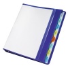 Wilson Jones View-tab Presentation Binder, 1 Capacity, 8.5 x 11 Sheet Size, Blue (W55096)