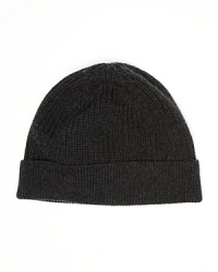Soft wool is knitted with cashmere for a refined beanie that keeps your head warm and toasty whether you're out on the skiff or just getting lobsters from the downtown market. Soft wool is knitted with cashmere for a refined beanie that keeps your head warm and toasty whether you're out on the skiff or just getting lobsters from the downtown market.