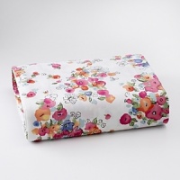 Bright, watercolor hues evoke a youthful spirit. Set includes a fitted sheet, flat sheet and two pillowcases in cotton percale with a brushed finish. Bright, watercolor hues evoke a youthful spirit. Set includes a fitted sheet, flat sheet and two pillowcases in cotton percale with a brushed finish.