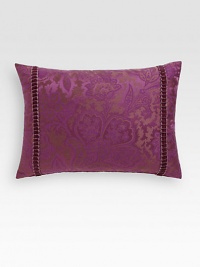 A stunning, gently textured style rendered in luxe floral jacquard with pleated velvet ribbon trim.Zip closure12 x 1645% acetate/29% polyester/26% cottonPolyfillDry cleanMade in Italy A stunning, gently textured style rendered in luxe floral jacquard with pleated velvet ribbon trim.Zip closure12 x 1645% acetate/29% polyester/26% cottonPolyfillDry cleanMade in Italy
