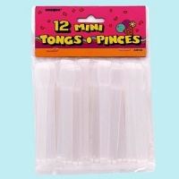 Clear Mini Tongs Party Accessory Clear Mini Tongs Party Accessory