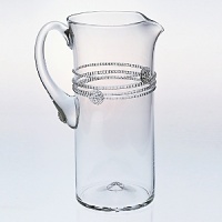 Juliska glassware is mouth-blown by artisans in the hills of Prague. The unique composition of Juliska glass allows it to be blown especially thin, making the glass an unexpected pleasure to drink from and to handle. Being handmade, no 2 pieces of Juliska are identical. Each will have its own individual character - small bubbles, slight color and size variations. Dishwasher-safe on warm gentle cycle with mild detergent. Larger or highly decorated pieces - wash by hand. Juliska glassware is mouth-blown by artisans in the hills of Prague. The unique composition of Juliska glass allows it to be blown especially thin, making the glass an unexpected pleasure to drink from and to handle. Being handmade, no 2 pieces of Juliska are identical. Each will have its own individual character - small bubbles, slight color and size variations. Dishwasher-safe on warm gentle cycle with mild detergent. Larger or highly decorated pieces - wash by hand.