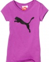Puma - Kids Girls 7-16 Big Cat Tee, Berry, Large