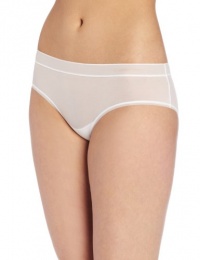 Calvin Klein Women's Second Skin Cut & Sewn Hipster, White, Large Calvin Klein Women's Second Skin Cut & Sewn Hipster, White, Large