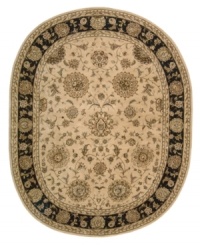 A great contrast to wood floors, this light-toned area rug dresses your home with warm beige color and delightful floral designs. Inspired by the opulent look and feel of Persian rugs, this gorgeous Nourison 2000 piece features a durable handcrafted construction that is sure to bring long-lasting allure to your home. A great contrast to wood floors, this light-toned area rug dresses your home with warm beige color and delightful floral designs. Inspired by the opulent look and feel of Persian rugs, this gorgeous Nourison 2000 piece features a durable handcrafted construction that is sure to bring long-lasting allure to your home.