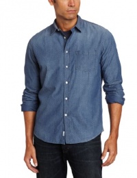 Faconnable Jeans Men's Jacquard Button Down Shirt Faconnable Jeans Men's Jacquard Button Down Shirt