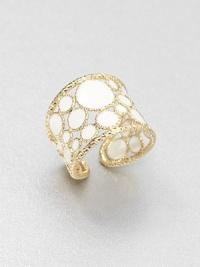 From the Bollicine Collection. A intricately detailed 18k gold design accented with glossy enamel. 18k goldEnamelMade in Italy From the Bollicine Collection. A intricately detailed 18k gold design accented with glossy enamel. 18k goldEnamelMade in Italy