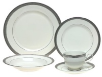 Mikasa Palatial Platinum 5-Piece Place Setting, Service for 1 Mikasa Palatial Platinum 5-Piece Place Setting, Service for 1