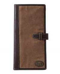 This agenda from Fossil helps you travel light and in style. This agenda from Fossil helps you travel light and in style.