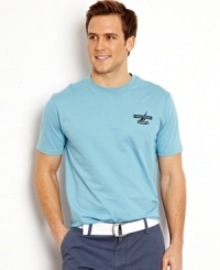 Crack open a casual style. This t-shirt from Nautica is easy to throw on for a look that's easy to pull off. Crack open a casual style. This t-shirt from Nautica is easy to throw on for a look that's easy to pull off.